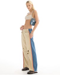THE TALES - The Tales Denim Patched Sweat Jeans
