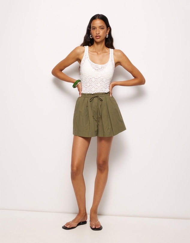 AERE - Harper Cotton Shorts