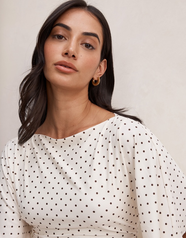Forever New - Cora Flutter Sleeves Tie Mini Dress