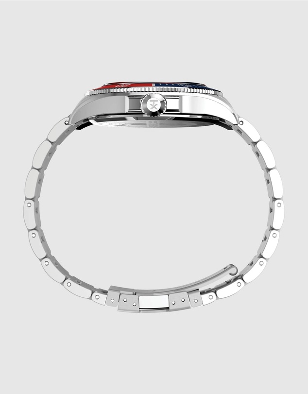TIMEX - Harborside Coast Multifunction 43mm Stainless Steel Bracelet Watch