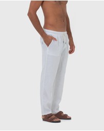 Coast Clothing - St Tropez Linen Pants - White