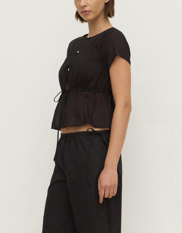 Assembly Label - Quinn Voile Tie Top