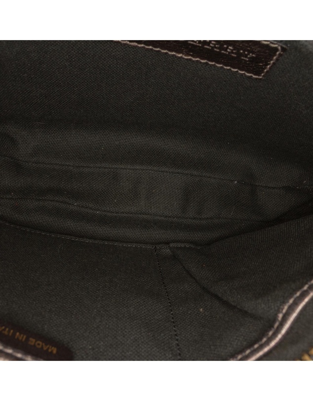 Pre-Loved by Azura Reborn - Pre-Loved Supernova Check Canvas and Metallic Leather Crossbody
