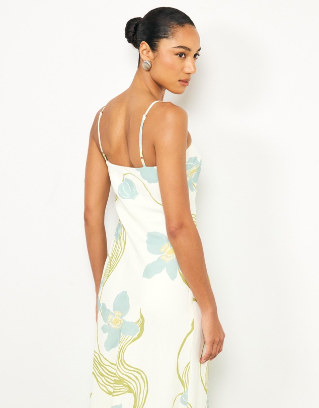 AERE - Sereia Viscose Linen Maxi Dress