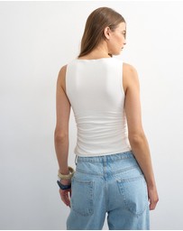TOPSHOP - Mindy Ruched Tank Top