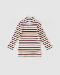 Goldie + Ace - Outback Stripe Embroidered Rib Skivvy - Babies-Kids