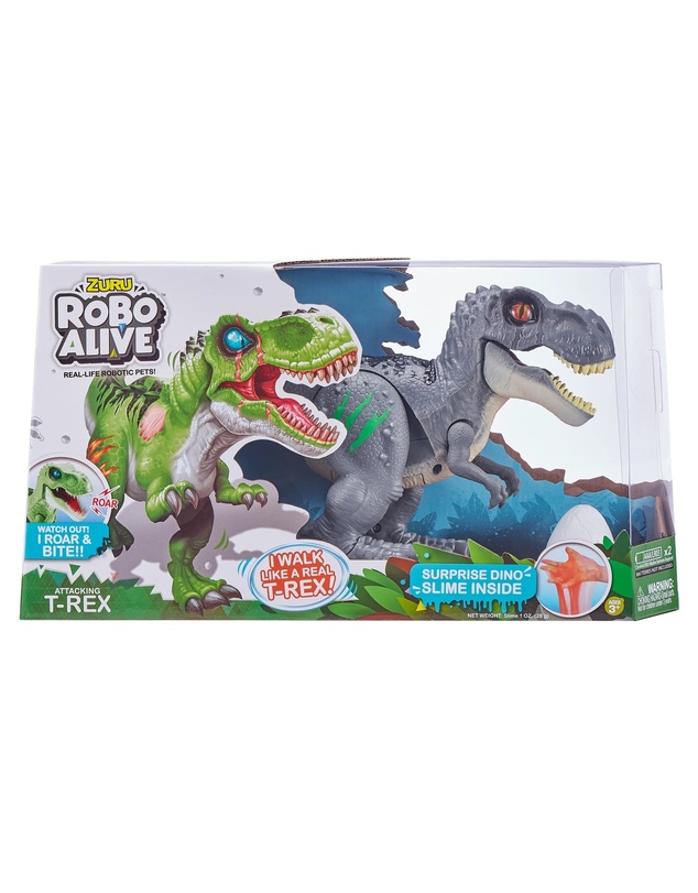 Robo Alive - Robotic Dinosaur With Slime - Assorted