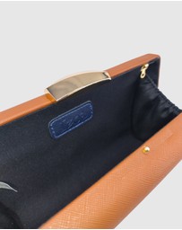 Izoa - Bianca PU Leather Clutch