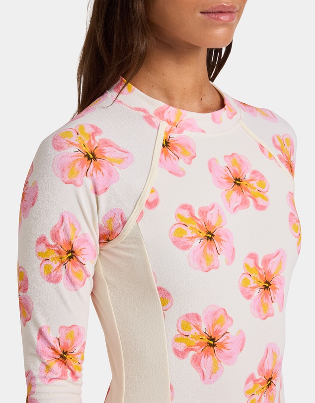 Roxy - Womens Hibiscus Long Sleeve One Piece