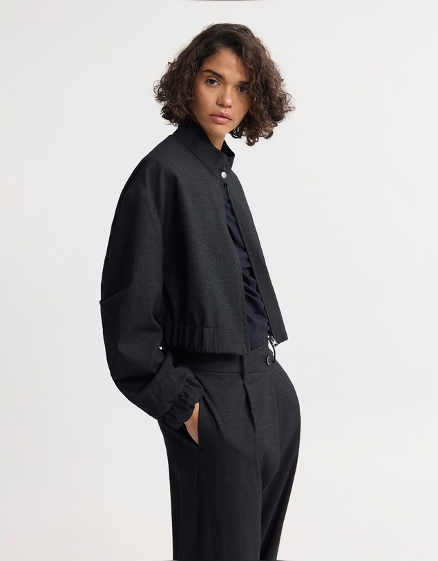 Oxford - Frankie Crop Bomber Jacket