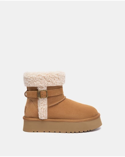 EVERAU - Australian Shepherd Ugg Mini Nordel Cow Suede Upper UGG Boots