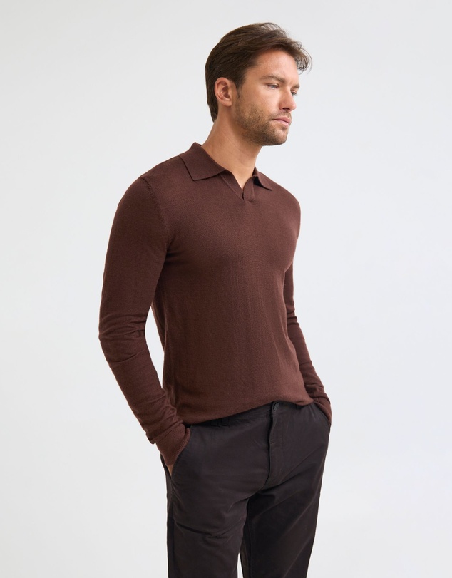 Oxford - Blair Polo Collar Merino Knit