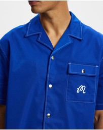 Malbon - Menton Nylon Camp Collar Shirt