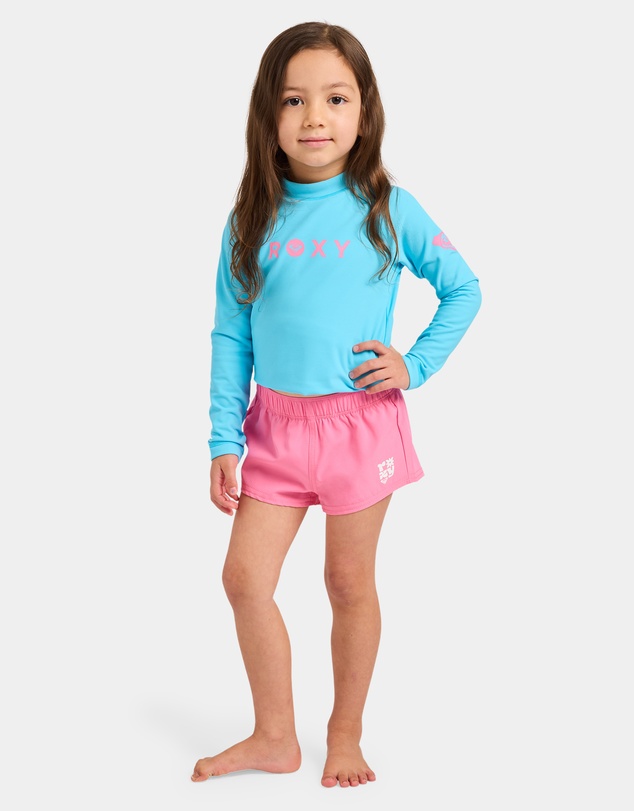 Roxy - Girls 2 to 7 Solid Boardshorts