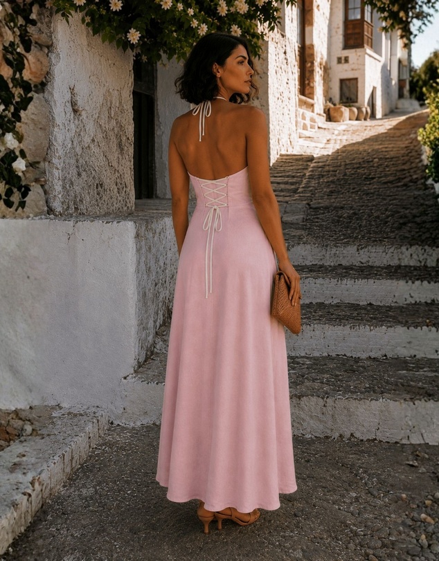 Esther & Co - Francette Dress - Nude Rose