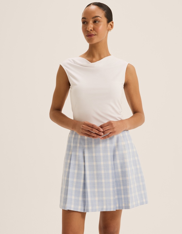 Review - Grace Check Mini Skirt
