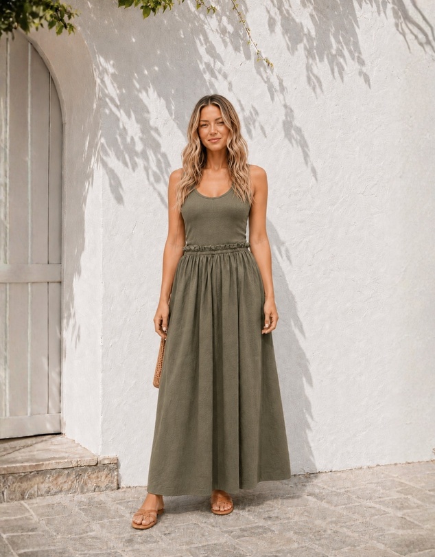 Esther & Co - Lucienne Dress - Khaki