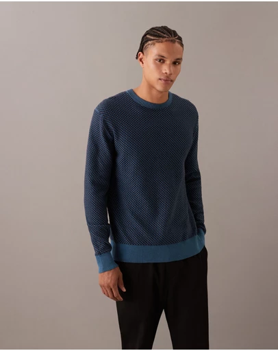 Calvin Klein - Textured Cotton Jumper