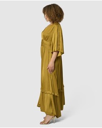Pink Dusk by Curve Project - Work It Maxi Dress