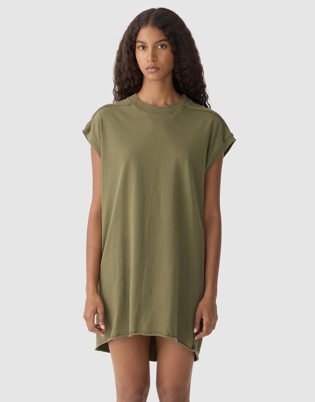 bassike boxy t shirt dress Bassike Boxy Organic Cotton T-shirt Mini Dress