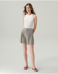 IDA+S - Penelope High Waisted Linen Shorts