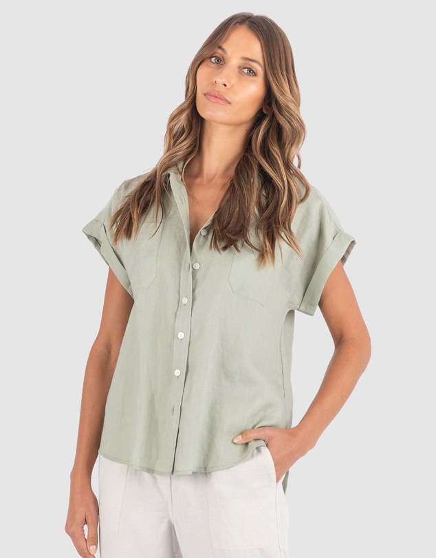 CAMIXA - CAPRI Short Sleeve Linen Shirt