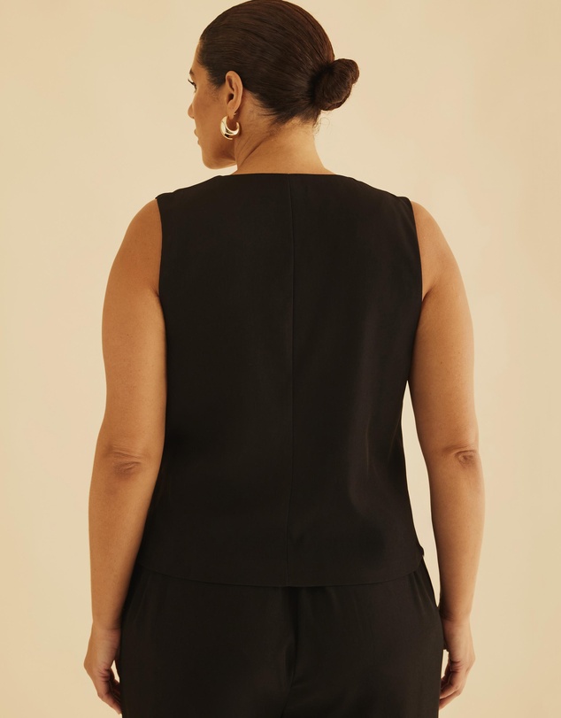 Atmos&Here Curvy - Freida Wrap Vest Top