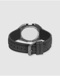 Maxum - Raglan Tide Watch – Gunmetal Case, Black Dial & Black Silicone Strap