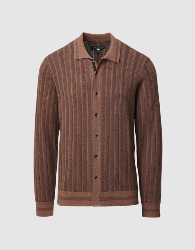 rag & bone - Harvey Rib Long Sleeve Shirt