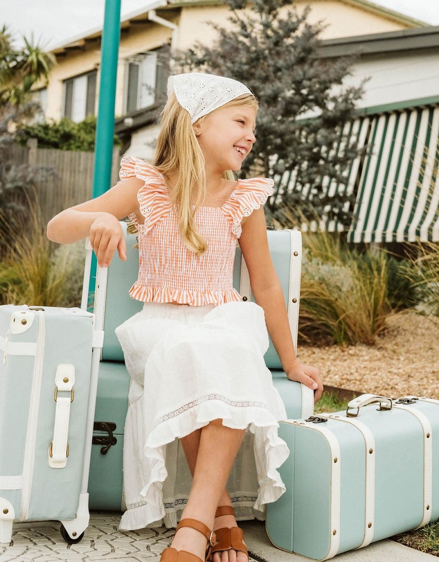 Fox & Finch - Stripe Shirred Top - Kids