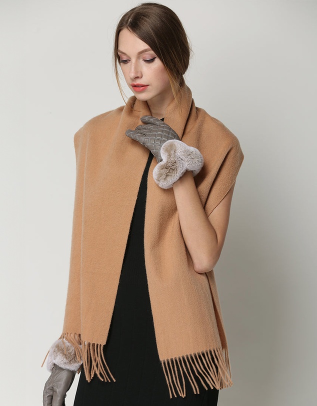 Ozwear Connection Uggs - Ugg 100% Wool Scarf Beige
