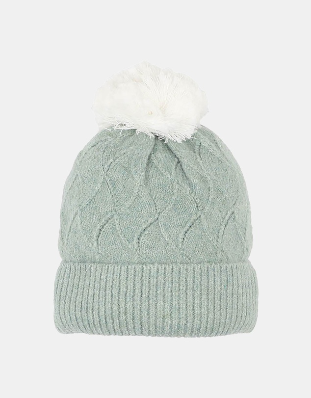 Bebe by Minihaha - Pointelle Pom Pom Beanie - Babies-Kids