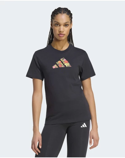 adidas Sportswear - FLORAL REGULAR GRAPHIC T-SHIRT Womens