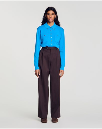 MARRON / BLEU