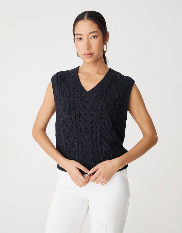 Forcast - Poppy Sleeveless Cable Knit