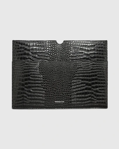 Nakedvice - The Bass Black Croc Laptop Sleeve