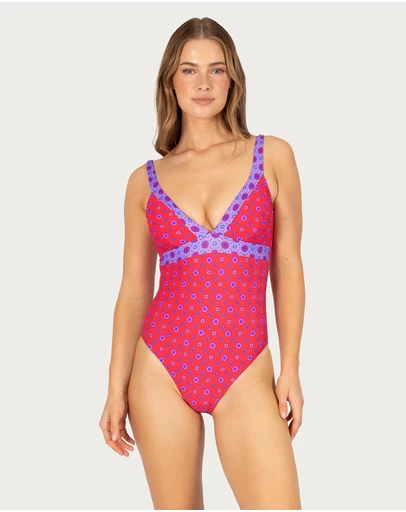 Baku Swimwear - Kasbah Multi Fit Longline One Piece Swimsuit