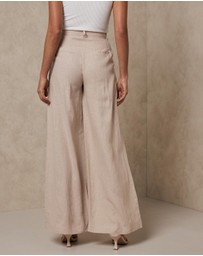 AERE - Linen Wide Leg Pants