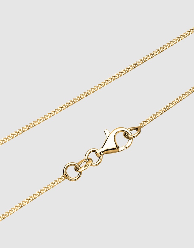 Elli Jewelry - Necklace Heart Key 925 Sterling Silver Gold Plated