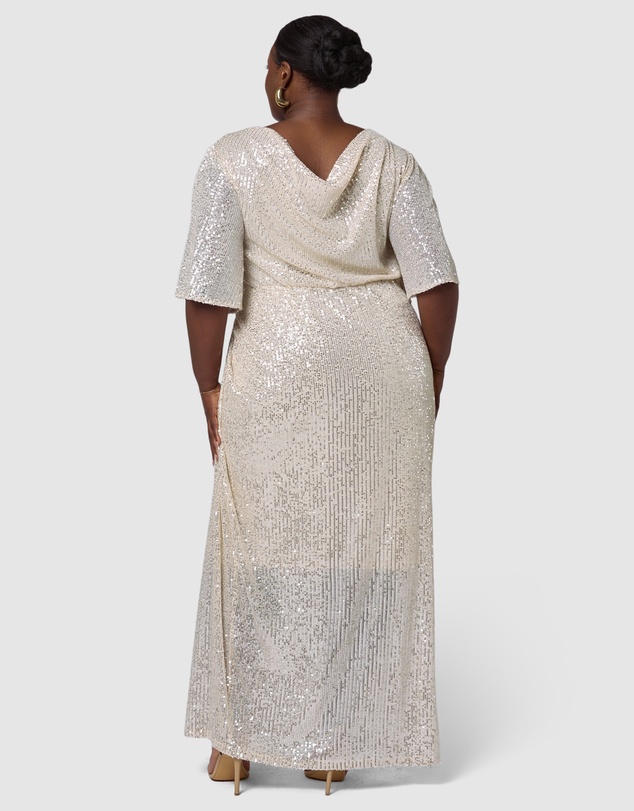 Pink Dusk by Curve Project - Lure Sequin Maxi Dress