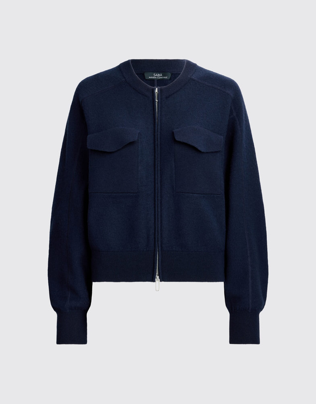 SABA - Amaya Boiled Wool Bomber
