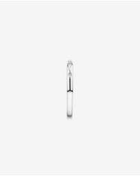 Michael Hill - Bezel Set Diamond Accent Minimalism Ring in 10kt White Gold