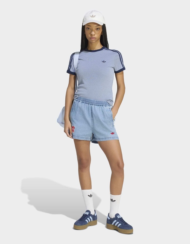 adidas Originals - ADIDAS X COCA-COLA DENIM SHORTS Womens