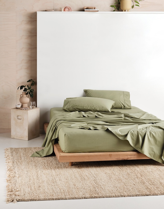 Linen House - Vienna 300TC Cotton Percale Sheet Set 50cm