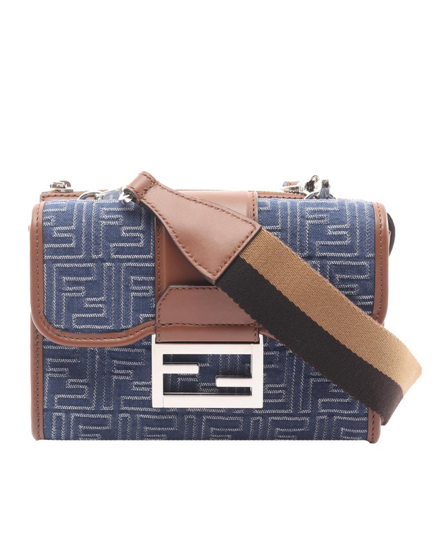 Pre-Loved by Azura Reborn - Pre-Loved Zucca Denim Double Baguette Crossbody