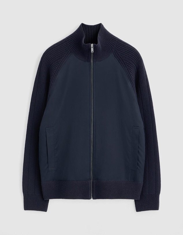 COS - Cotton-Panelled Merino Track Jacket