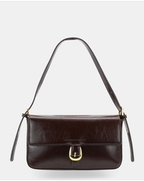 Morgan & Taylor - Faith Shoulder Handbag in Chocolate Brown
