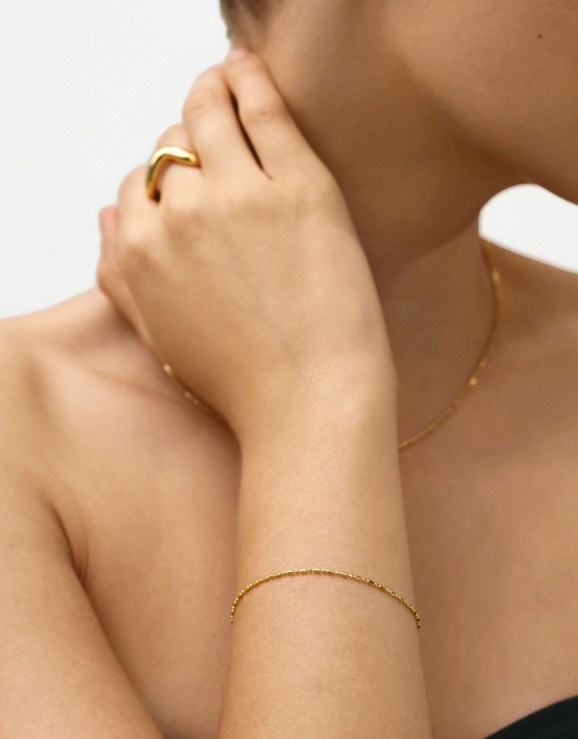SAINT VALENTINE - Dash Dot Chain Bracelet - Gold