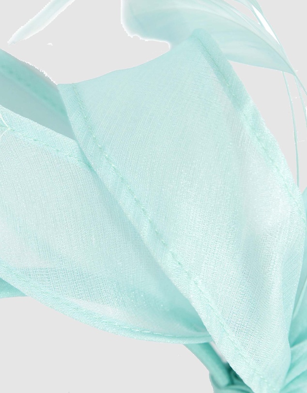 Max Alexander - Organza Blue Racing Fascinator