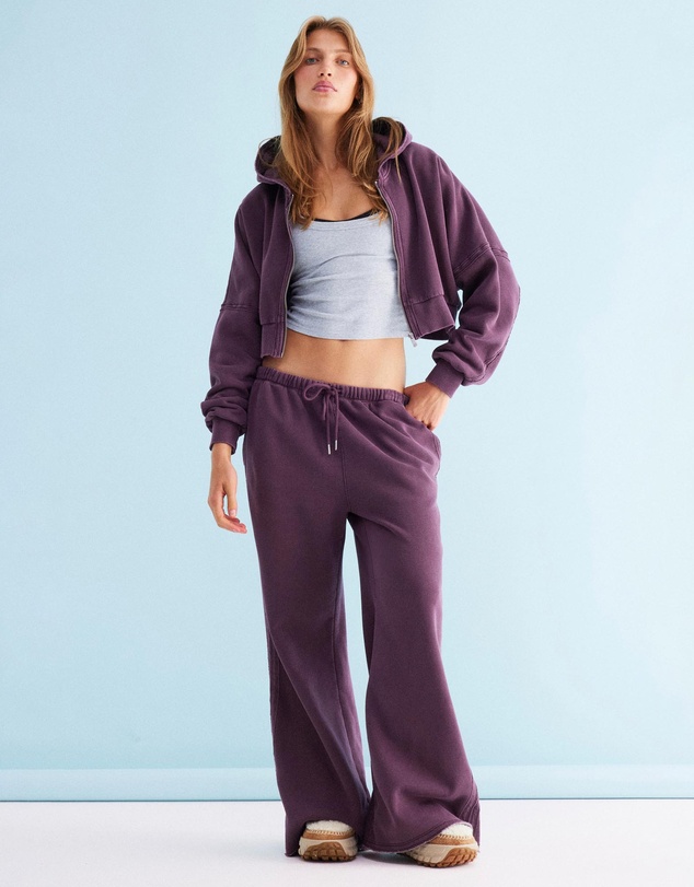 Cotton On Body Active - Active Raw Edge Wide Leg Sweatpants